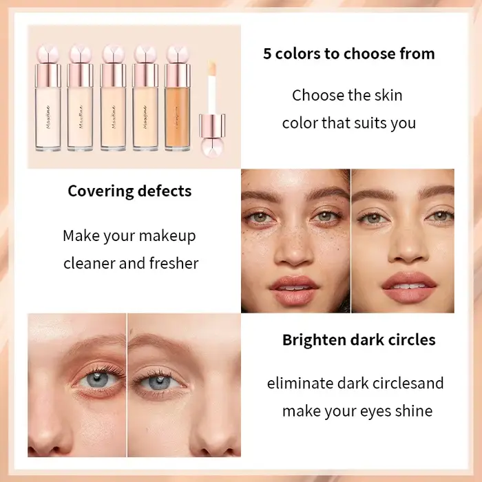 Correcteur avec pores flouant