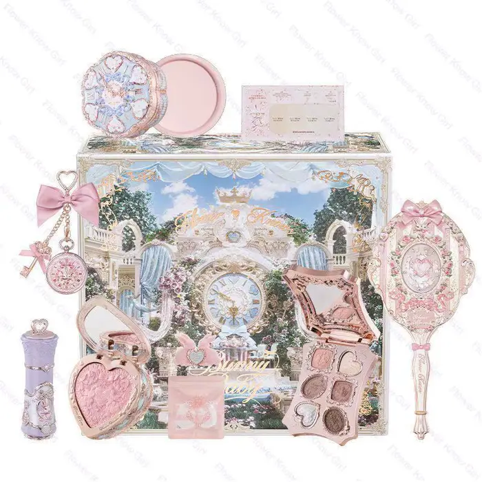 Flower Knows ALL IN ONE Kit de Maquillage 10 pièces Bonny Garden Iris – Coffret Cadeau avec Baume à Lèvres