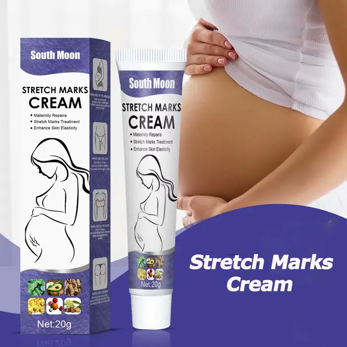 Crème anti-vergetures pour femmes enceintes et post-partum améliorant l'élasticité et estompant les cicatrices de grossesse