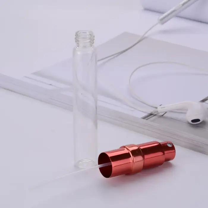 Flacon de parfum 12 ml, petit flacon vide en verre portable pour échantillons, ustensiles cosmétiques, petit flacon pulvérisateur, flacon vide à pression, distributeur