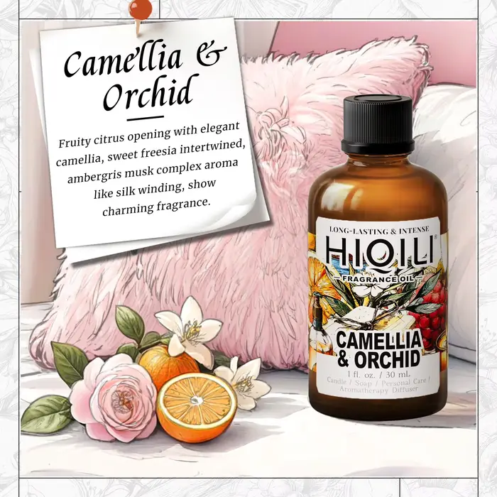 HIQILI Nouvelle série d'huiles parfumées 30 ml, Vanille/Lavande/Rose/Sandale, Huile parfumée 100% na
