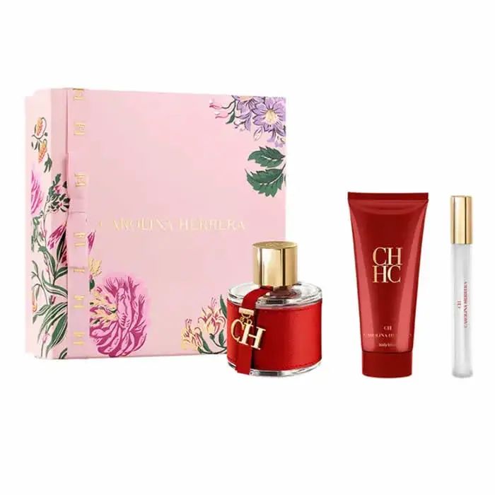 Carolina Herrera Ch Eau De Toilette Spray 100ml Coffret 3 Produits