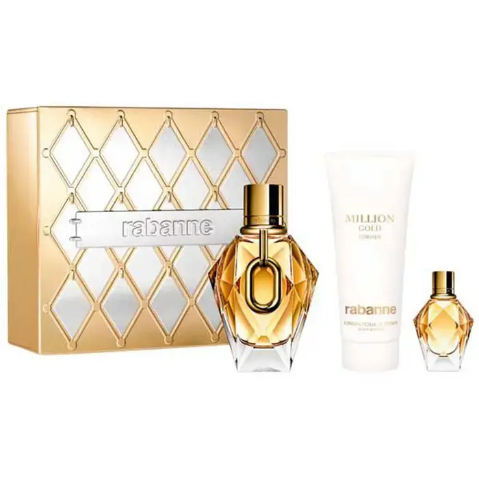 Paco Rabanne P Rabanne Million Gold For Her Eau De Parfum Recargable 90ml Lotion Pour Le Corps Loció