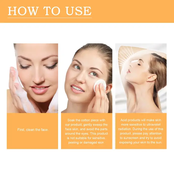 Eau tonifiante à l'acide glycolique 100 ml 7% pour éclaircir les imperfections, raffermir, lutter contre les ridules et revitaliser la peau terne du visage