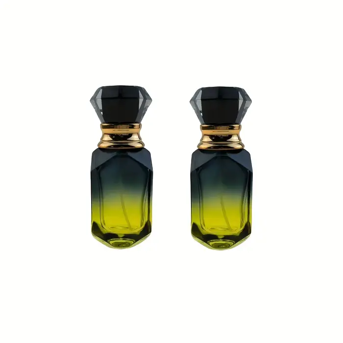 Ensemble de 2 bouteilles distributrices de parfum en verre de 30 ml, dégradé de couleur, atomiseur d