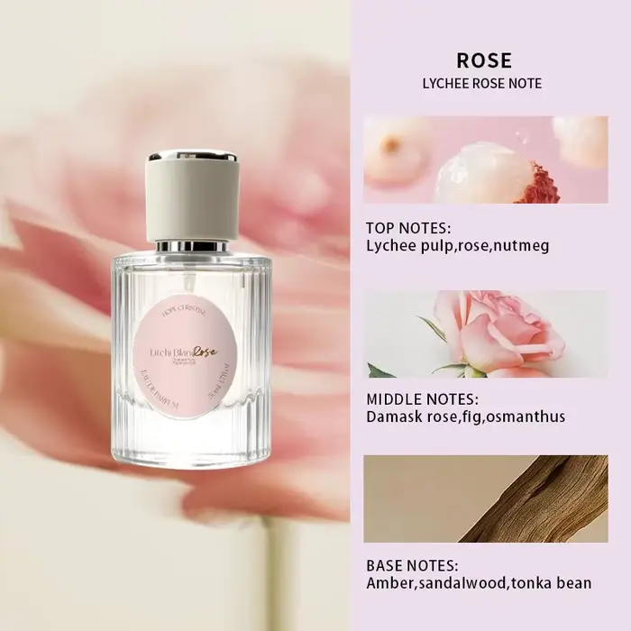 HOPE CHRISTINE Parfum de luxe à la rose pour femmes