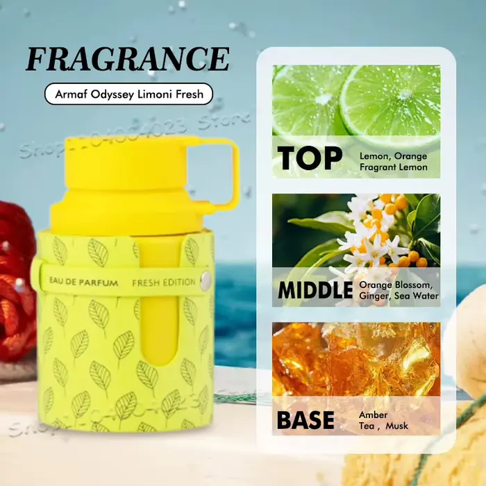 100ML Armaf Odyssey Eau de Parfum Spray, parfum de haute qualité, longue durée, pour hommes et femme