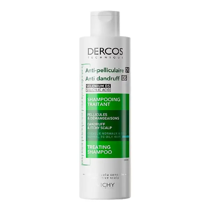 Shampooing Vichy DERCOS antipelliculaire et anti-démangeaisons, rafraîchissant, nourrissant, volumis