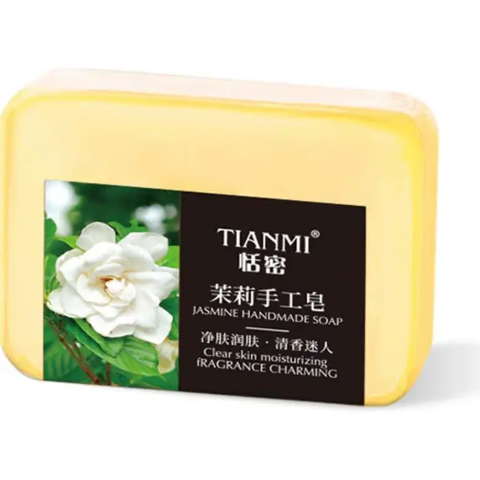 Savon artisanal au jasmin, riche en extrait de jasmin, adoucit les peaux rugueuses, reconstitue l'hy