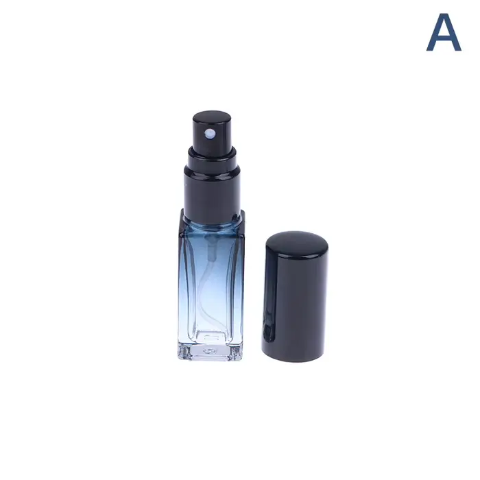Bouteille de parfum bleu dégradé 5ml 9ml 20ml, flacon pulvérisateur de parfum, atomiseur en verre vide, bouteille cosmétique de voyage