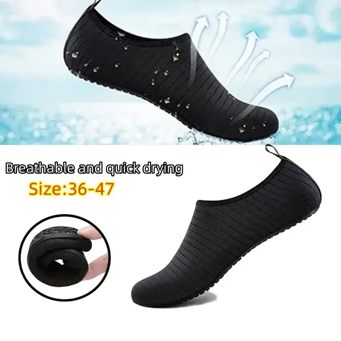 Nouvelles chaussures aquatiques de plage 2024 unisexes, séchage rapide, respirantes, antidérapantes, pour la natation, décontractées, sportives, pour l'été