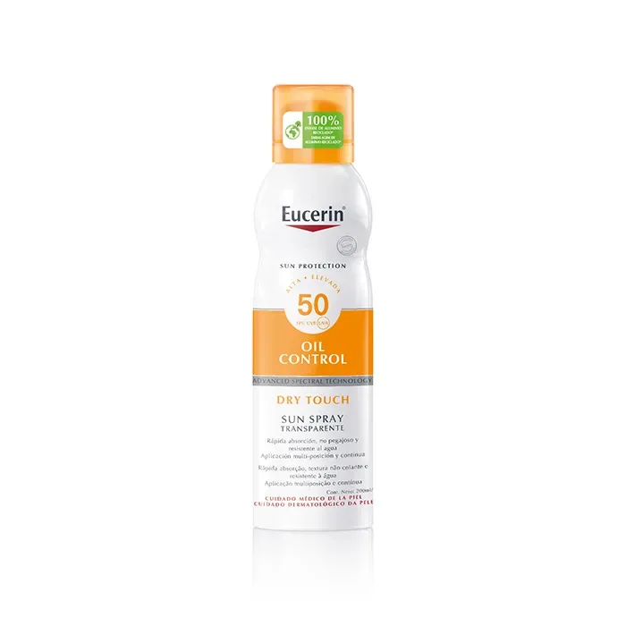 Eucerin Spray Solaire Transparent  Toucher Sec Spf50 200ml