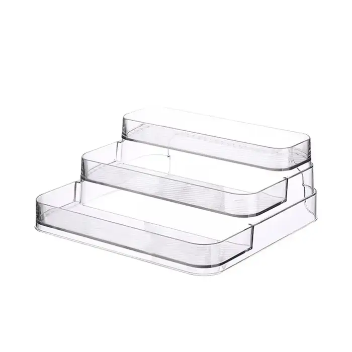 Étagère de bureau à 3 niveaux pour parfums, organisateur de cosmétiques en PET, support de rangement