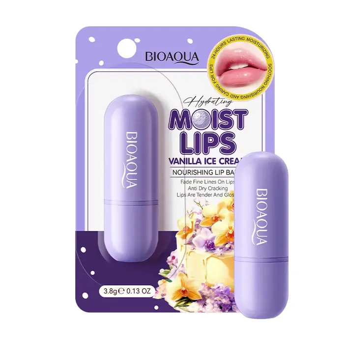 Baume à lèvres vanille et noix de coco 3,8 g – Parfum ispiré au dessert sucré, formule nourrissante 