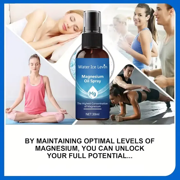 Huile de magnésium en spray pour le soin de la peau du visage et du corps, huile essentielle hydratante pour massage