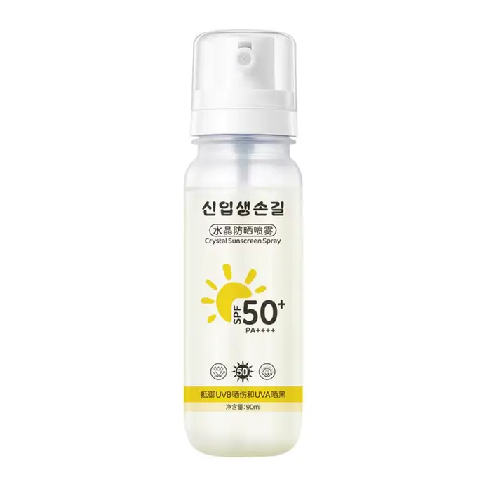 Spray solaire SPF50+ PA++++ 90 ml, imperméable, résistant à la transpiration, protection solaire non