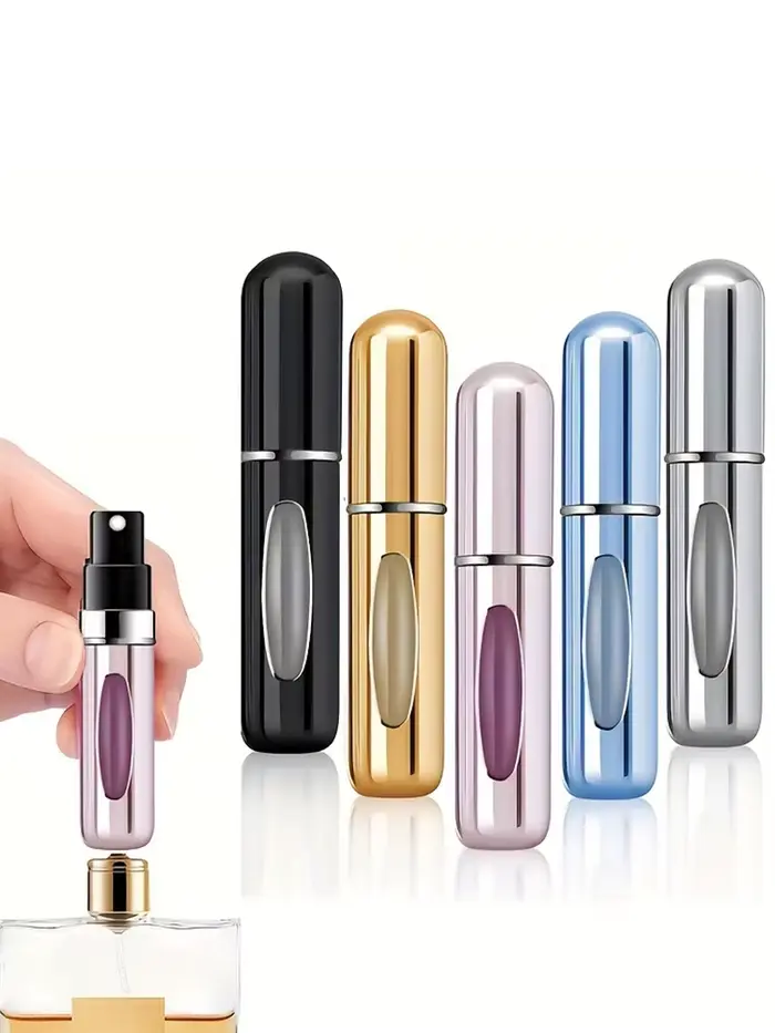 5 bouteilles de parfum rechargeables de 5 ml
