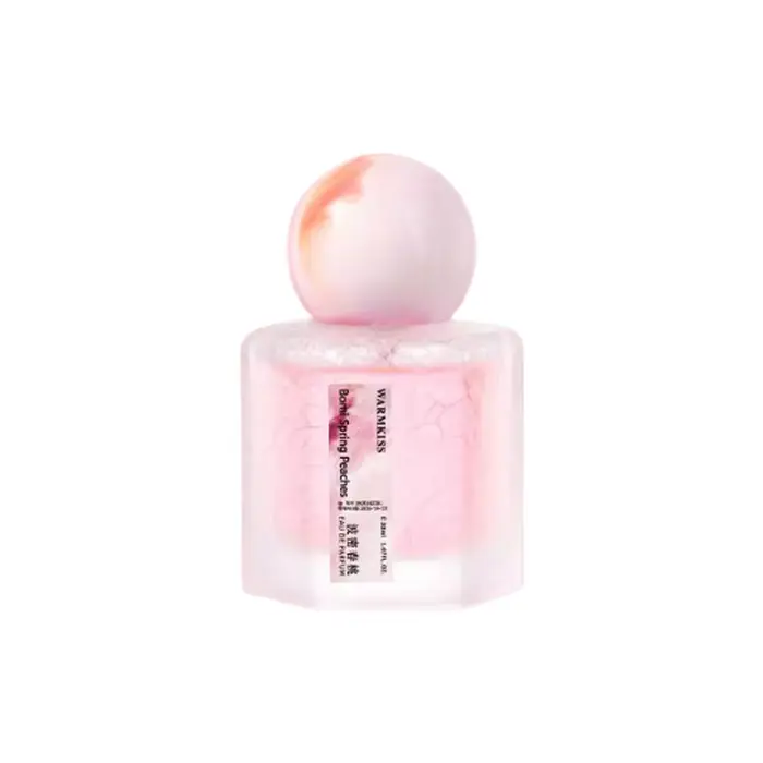 WARMKISS Eau de Parfum pour Femme 50ml Parfum Élégant Longue Durée Bouchon Sphérique Effet Marbre Parfum Frais et Sucré Huile de Parfum