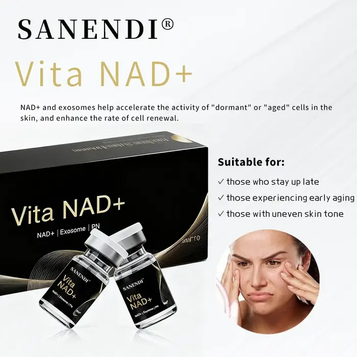 Sanendi NAD + série exosomes sérum pour le visage acide hyaluronique Lifting Peptide Dr.Pen