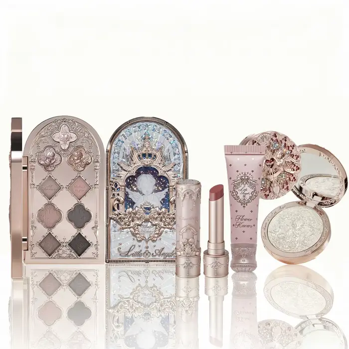Ensemble de maquillage pour femmes Flower Knows Little Angel - Fard à paupières pigmenté longue durée