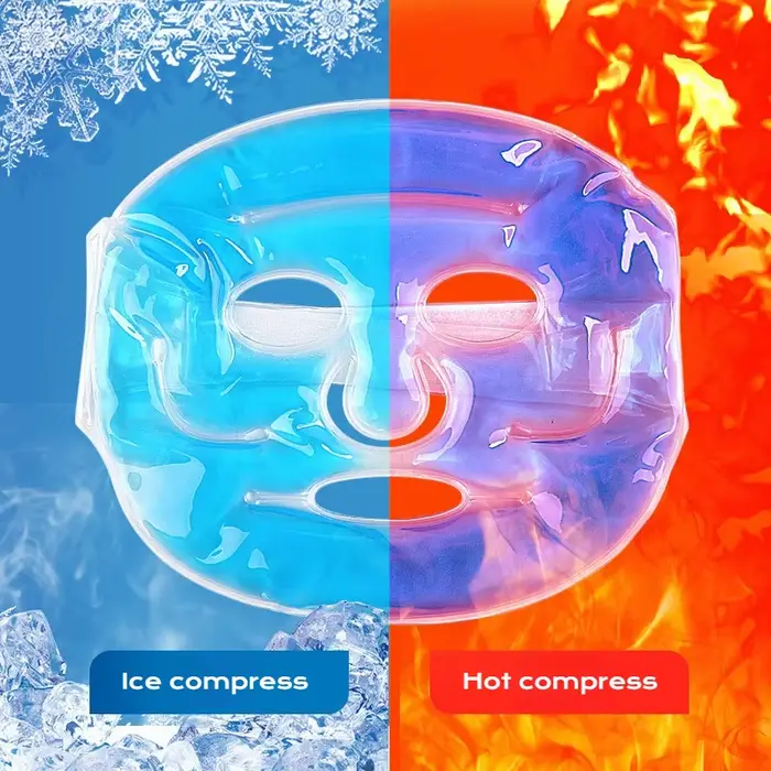 Masque pour les yeux froid, sac de glace pour réduire le visage gonflé, les cernes, les perles de Gel, paquet de compresse froide à chaleur chaude, SPA pour le visage pour femmes dormant