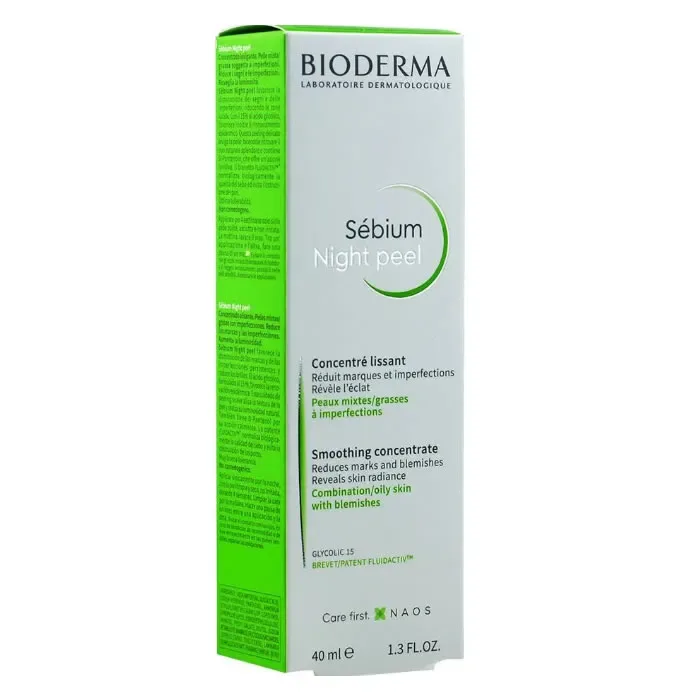 Boderma Sebium Night Peel Concentré Lissant 40ml