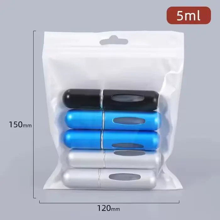 5 flacons vaporisateurs de parfum miniatures portables rechargeables de 5 ml