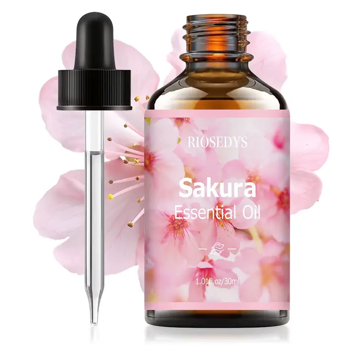 Huile essentielle SAKURA, huile parfumée aux notes florales fraîches pour diffuseurs, projets de bri