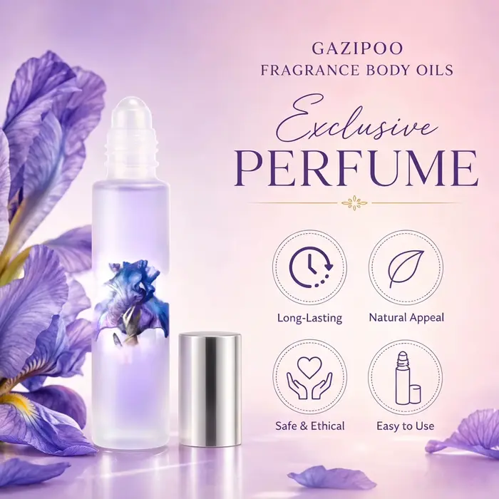 Huile de phéromone Iris Romantique 10ml - Huile parfumée florale douce et subtile, Eau de Toilette originale pour voyage ou rendez-vous, utilisation en salle de bain