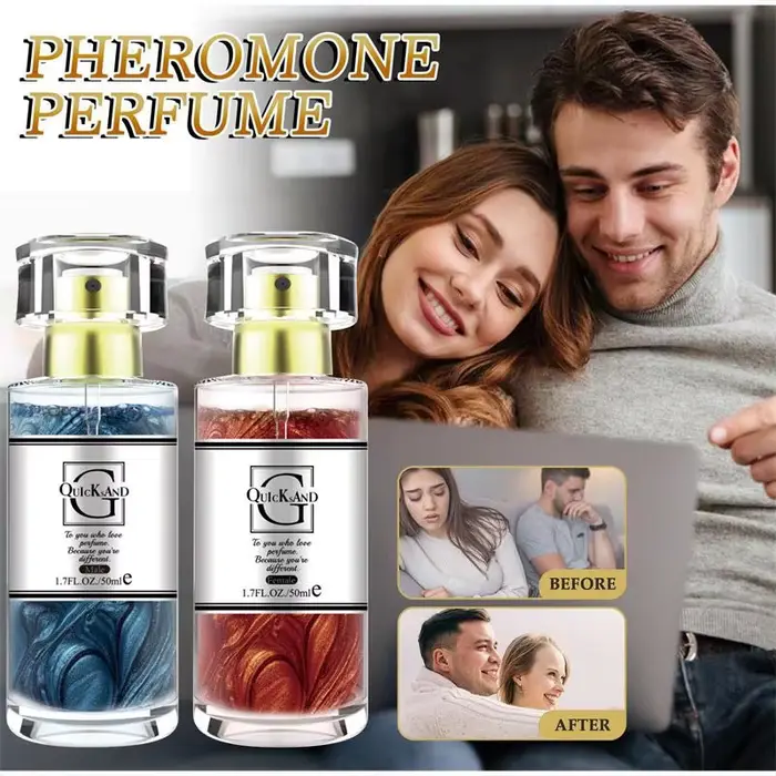 Phéromone séduisant doré parfum irrésistible charmant