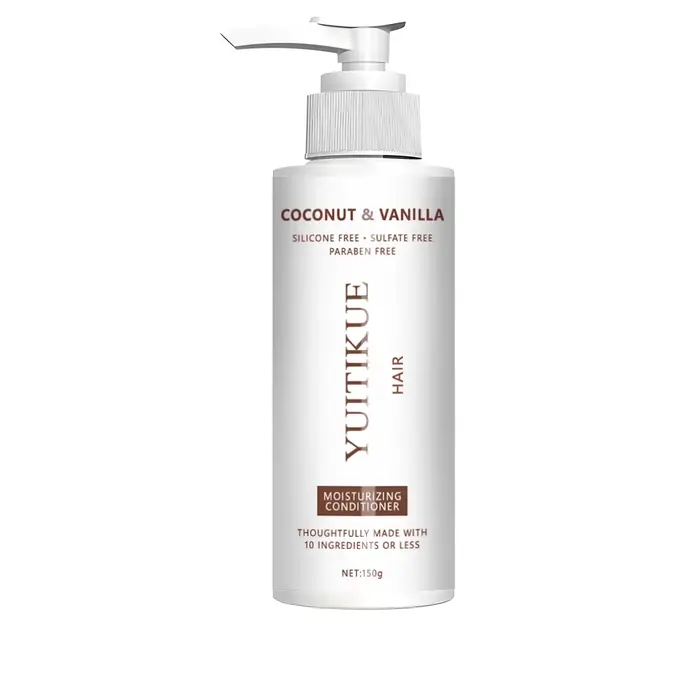 Après-shampoing YUITIKUE à la noix de coco et à la vanille |   Sans sulfate, hydratant et nourrissant pour tous types de cheveux 150g