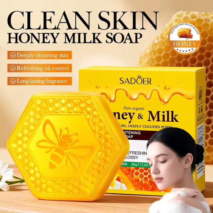 Savon pour le visage au lait et au miel