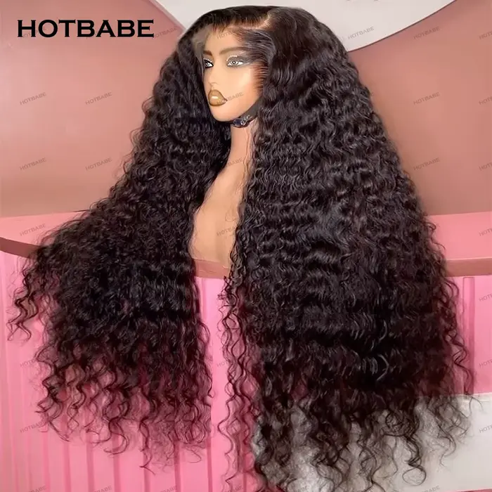 Perruque Lace Frontal Wig naturelle bouclée sans colle, cheveux humains, 13x6 Hd, perruque Lace Front Wig transparente, pre-plucked, prête à sortir, densité 450