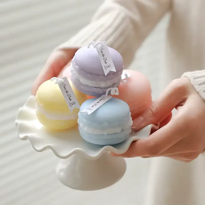Bougie d'aromathérapie Macaron