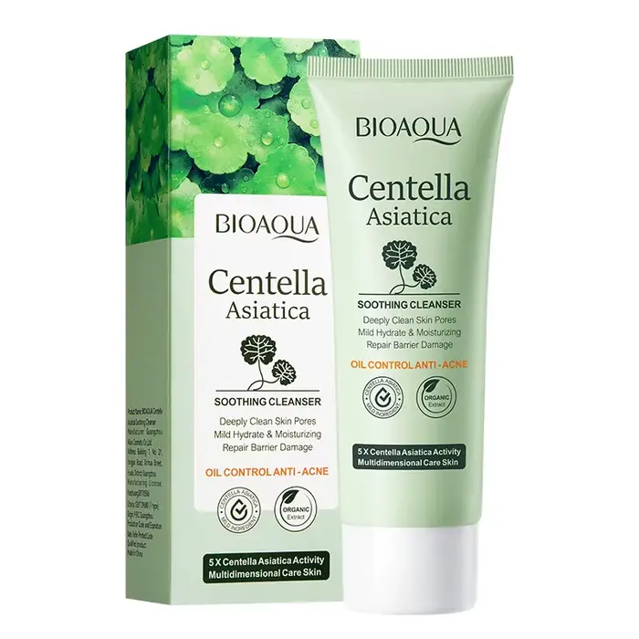 BIOAQUA Centella Asiatica nettoyant pour le visage hydratant contrôle de l'huile nettoyage