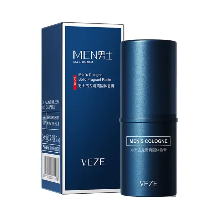 Crème parfumée solide Veze pour homme parfum frais et léger longue durée stick de parfum solide portable à bille pour tout le corps occasions spéciales