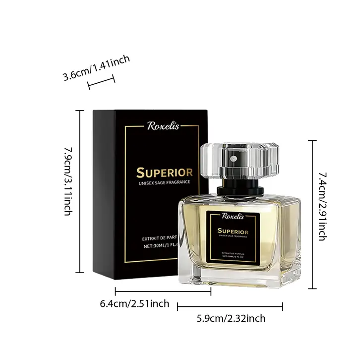 Roxelis 30ml Parfum Sauge Longue Durée Senteur Naturelle Douce Arôme Élégant Pour Trajets Quotidiens & Rendez-vous Galants