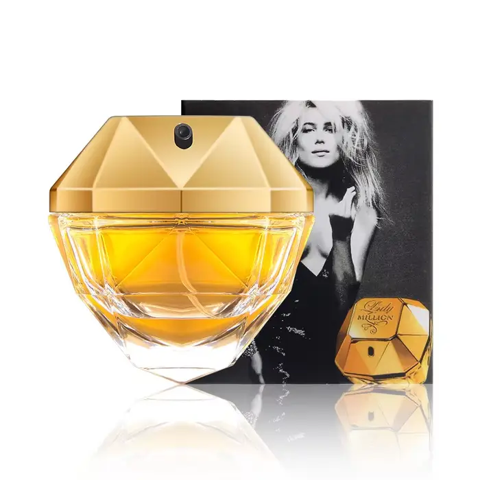 Luxueuse eau de Toilette au parfum durable. Parfum floral et fruité pour femme Golden Diamond. Spray corporel de haute qualité