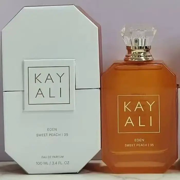 KAYALI Eden Sweet Peach Parfum 100ml Eau de Parfum Longue Durée Fruité Floral Doux Vanille Musc Pral