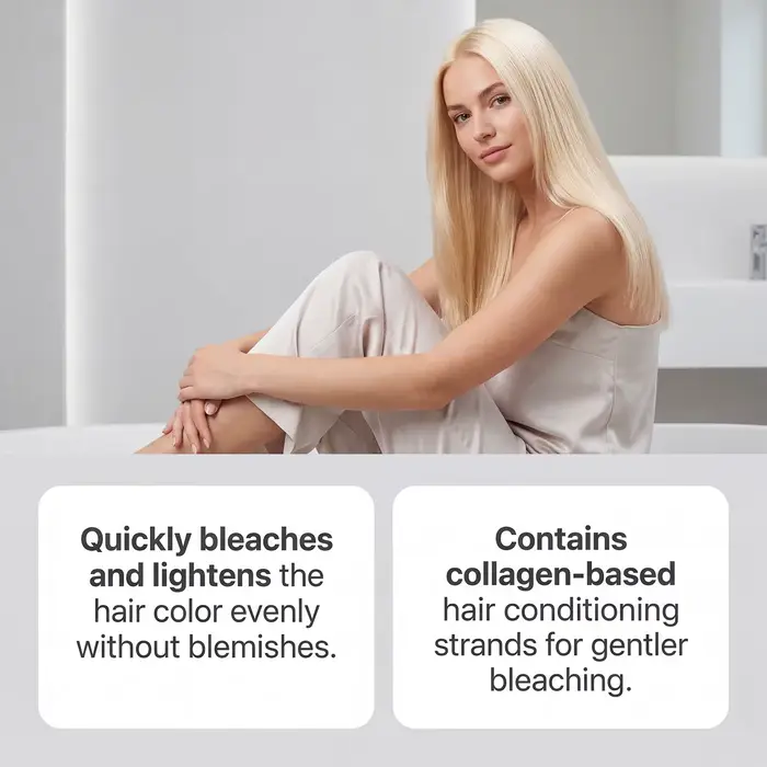 Poudre décolorante pour cheveux Gleamxi, décoloration douce, utilisation en salon ou à domicile, éclaircissement uniforme, coloration professionnelle DIY, poudre tonifiante pour cheveux