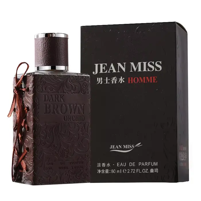 Parfum de marque pour hommes, frais et naturel, Cologne pour hommes, noir foncé, marron, Spray corpo