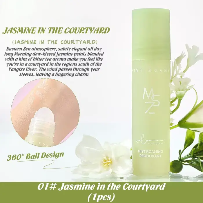 Lotion anti-transpirante de parfum à bille Portable, plusieurs fleurs, parfum d'ambiance aromatique, parfum longue durée, déodorant pour la peau