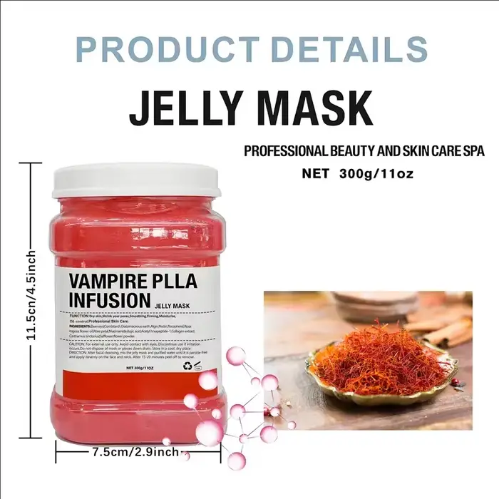 Masque hydratant et raffermissant pour le visage à base de poudre hyaluronique