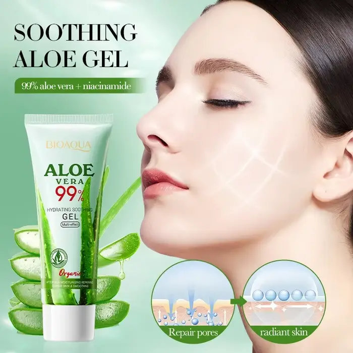 Gel d'aloe vera hydratant