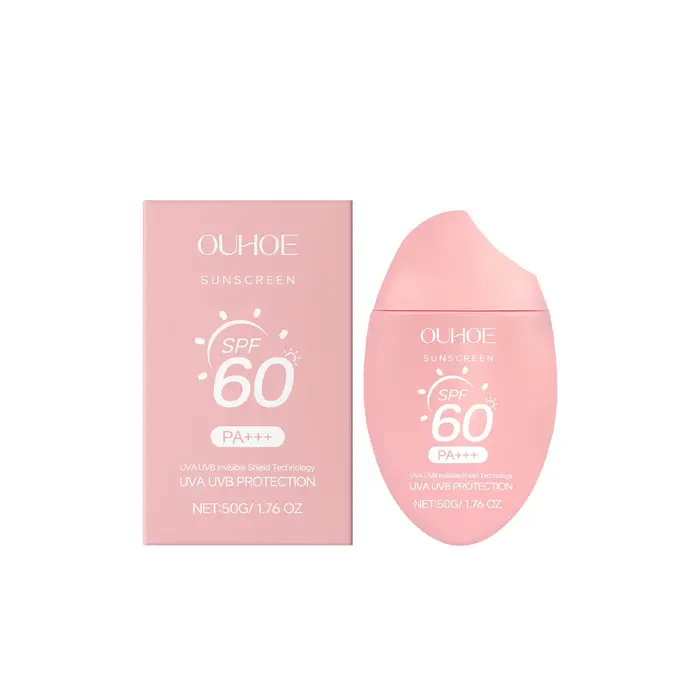 Crème solaire hydratante éclaircissante SPF50+ Protection UV Nourrissante en profondeur Non grasse Unifie le teint Soin