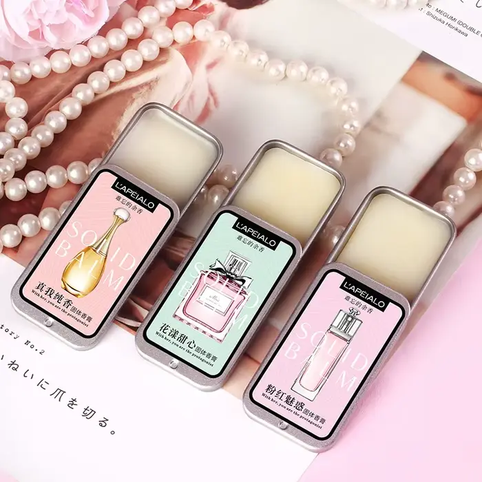 Baume solide parfumé aux phéromones pour femme, parfum longue durée, fragrance légère, baume parfumé solide portable
