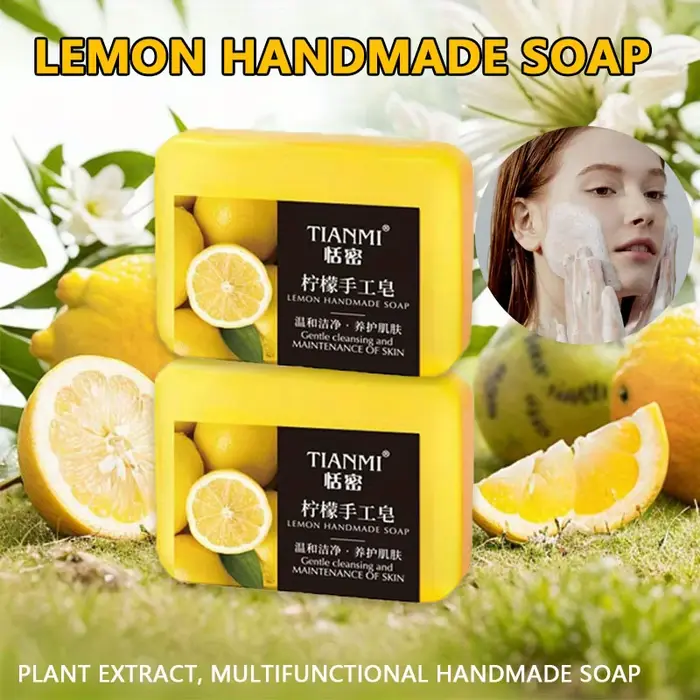 Savon fait main au citron 2 pièces