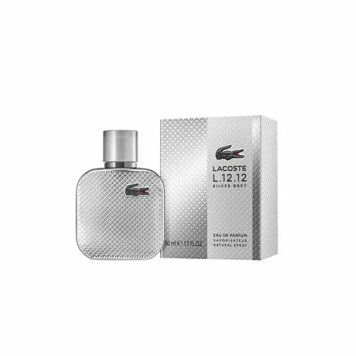 Lacoste L.12.12 Silver Grey Eau De Parfum Vaporisateur 50ml