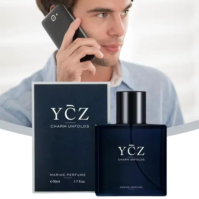 YCZ bleu hommes parfum Cologne bois