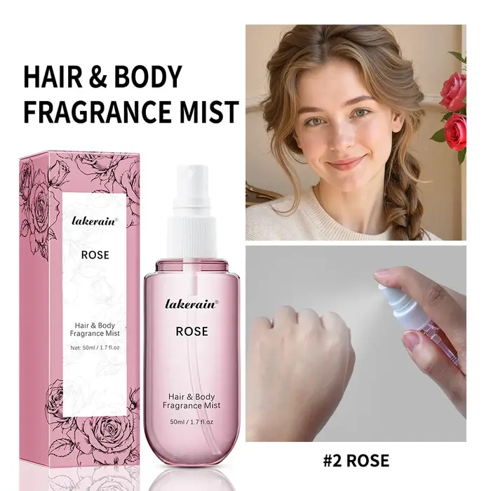 Spray parfumé à la vanille et à la rose 50 ml